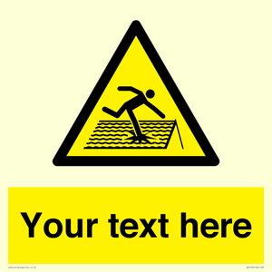 Custom Figure on Roof Sign